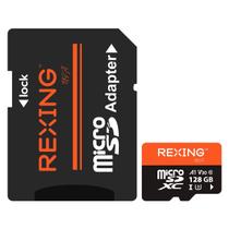 Cartão microSDXC RexingUSA 128 GB UHS-3 4K de vídeo Full HD