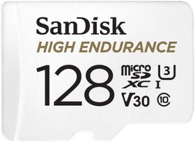 Cartão microSDXC SanDisk High Endurance 128GB C10 U3 V30 4K UHD