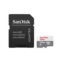 Cartão MicroSDXC Sandisk Ultra 256GB Classe 10 Velocidade 100MB/s para Full HD