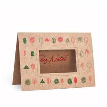 Cartão mini fabriano natal kraft - Teca
