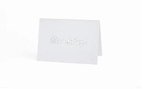 Cartão Mini Fabriano Parabens Branco Cartão Mini Fabriano Parabens Branco