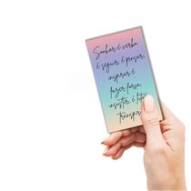 Cartão motivacional Sonhar Verbo 100 unid