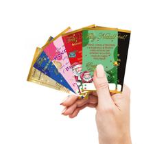 Cartão Natal Boas festas Agradecimento ao cliente tag