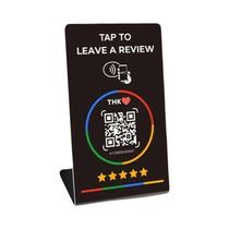 Cartão NFC 215 Programável Para Avaliações Do Google 13.56Mhz Com Código QR Cartão De Controle De