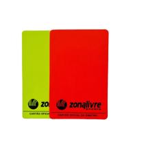 Cartão Oficial de Árbitro Fluorescente para Campo Zona Livre
