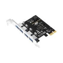 Cartão PCI Express USB 3.0 Super Rápido Com 4 Portas Adaptador De Expansão PCI-e Para USB 5Gbps Cartão PCI Express USB 3.0 Super Rápido Com 4 Portas Adaptador De Expansão PCI-e Para USB 5Gbps