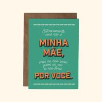 Cartão Personalizado Mãe com QR Code e Envelope Kraft Cartão Personalizado Mãe com QR Code e Envelope Kraft