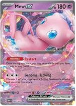Cartão Pokémon Pokémon Mew ex 151/165 Double Rare Single