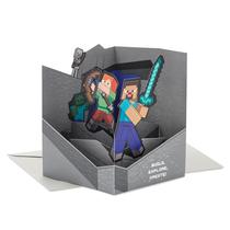 Cartão pop-up Hallmark Paper Wonder Minecraft para crianças/jogadores