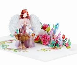 Cartão Pop Up Sympathy PQ Bees 15x20 cm com anjo