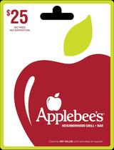 Cartão Presente Applebee's Físico de R 25 Cartão Presente Applebee's Físico de R 25