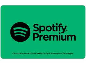 Cartão Presente Digital R$ 118,00 Spotify Premium 6M Digital