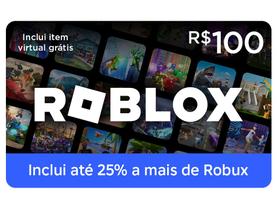 Cartão Presente Digital Roblox R$100,00 Roblox 50BRL eGift