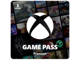 Cartão Presente Digital Xbox Game Pass Premium Assinatura de 3 Meses R$179,90 Cartão Presente Digital Xbox Game Pass Premium Assinatura de 3 Meses R$179,90