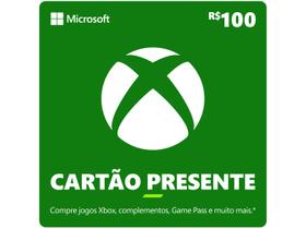 Cartão Presente Digital Xbox R$ 100,00