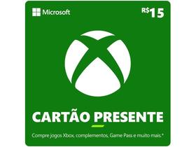 Cartão Presente Digital Xbox R$ 15,00