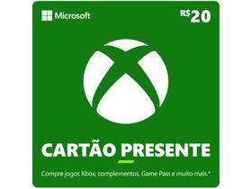 Cartão Presente Digital Xbox R$ 20,00 Microsoft