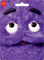 Cartão Presente Físico McDonald's Grimace R 50