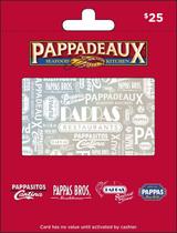 Cartão Presente Físico Pappas Restaurants R 25