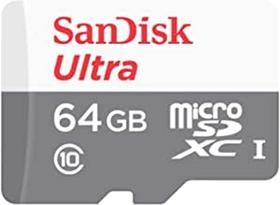 Cartão SanDisk Ultra 64GB 100MB/s UHS-I Classe 10 microSDXC