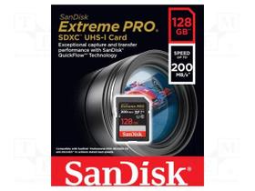 Cartao SD 128GB Sandisk Extreme Pro 200/90MBS - SDSDXXD-128G-GN4IN