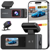Cartão SD Dash Cam Kingslim 4K frontal e traseiro de 64GB WiFi 5G