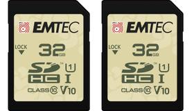 Cartão SD Emtec 32GB Outdoor UHS-I U1 V10 Classe 10, pacote com 2 Cartão SD Emtec 32GB Outdoor UHS-I U1 V10 Classe 10, pacote com 2