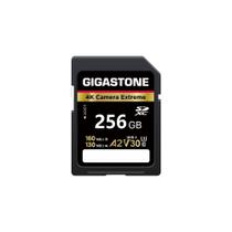 Cartão SD Gigastone 256GB 4K Camera Extreme A2 V30 U3 C10 SDXC