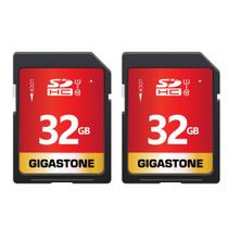 Cartão SD Gigastone 32GB UHS-I U1 Classe 10 SDHC, pacote com 2 unidades