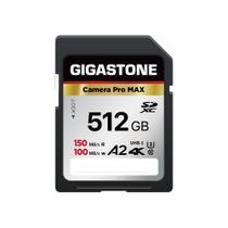 Cartão SD Gigastone 512GB 4K Camera Pro MAX A2 Cartão de memória SDXC