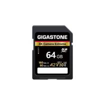 Cartão SD Gigastone 64GB 4K Camera Extreme A2 V30 U3 SDXC