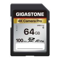 Cartão SD Gigastone 64GB 4K Camera Pro A1 V30 SDXC 5 anos de garantia