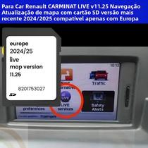 Cartão SD GPS Renault Carminat Live Versão 11.25 2024 2025 Com Mapas Atualizados E Alertas De Cartão SD GPS Renault Carminat Live Versão 11.25 2024 2025 Com Mapas Atualizados E Alertas De