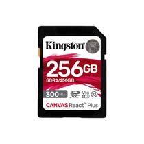 Cartão SD Kingston Canvas React Plus 256GB SDXC UHS-II V90