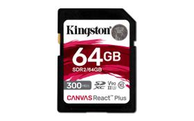 Cartão SD Kingston Canvas React Plus 64GB SDXC UHS-II V90