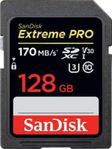 Cartão SD SanDisk Extreme PRO 128GB SDXC UHS-I C10, U3, V30