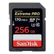 Cartão Sd SanDisk Extreme Pro 256GB 170 MB/s SDXC UHS-I 4k Original CH