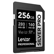 Cartão SDXC 256Gb Lexar Silver Pro 280Mb/s 4K UHS-II V60 U3