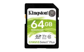 Cartão SDXC Kingston Canvas Select Plus 64GB Classe 10 UHS-I