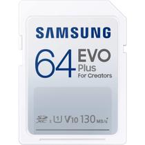 Cartão SDXC Samsung EVO Plus 64GB - Full HD e 4K UHD - 130MB/s Cartão SDXC Samsung EVO Plus 64GB - Full HD e 4K UHD - 130MB/s