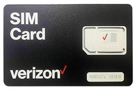Cartão SIM 4G LTE 3-em-1 para tamanhos Nano/Micro/Padrão - Verizon Wireless (4FF/3FF/2FF) - Verizon Postpaid