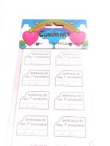 Cartão Tag lembrancinha Meu 1 aniversario Pacote com 50 unidades - convidart