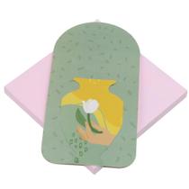 Cartão Vaso Para Flores Verde (10 unidades) Cartão Vaso Para Flores Verde (10 unidades)