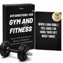 Cartas de Afirmação de Ginástica e Fitness Isaac Liev Baralho com 50 Cartas
