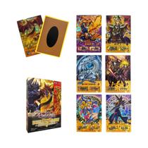 Cartas De Anime Yu-Gi-Oh! Olhos Azuis Mágico Escuro Obelisco Slifer Ra 100 Peças Coleção DIY