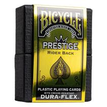 Cartas de baralho Bicycle Prestige Waterproof Plastic Black 1 Deck