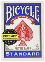 Cartas de baralho: Bicycle Standard Index 1 Deck, vermelho ou azul