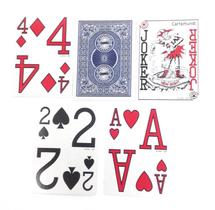 Cartas de baralho Cartamundi Low Vision Poker Tamanho 55 Cartas