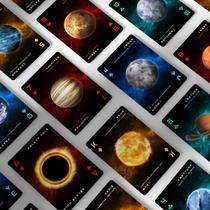 Cartas de baralho: Cosmos, entusiastas da astronomia com tema espacial Cartas de baralho: Cosmos, entusiastas da astronomia com tema espacial
