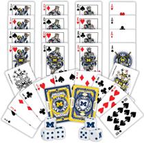 Cartas de baralho e pacotes de dados MasterPieces NCAA Michigan Cartas de baralho e pacotes de dados MasterPieces NCAA Michigan
